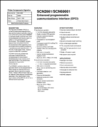 SCN2661AC1F28 datasheet: 5 V, enhanced programmable communication interface (EPCI) SCN2661AC1F28