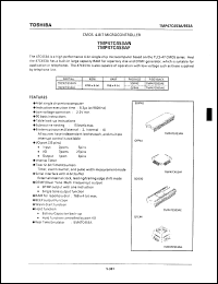 TMP47C453AF datasheet: ROM 4096 x 8-bit, RAM 768 x 4-bit, CMOS 4-bit microcontroller TMP47C453AF