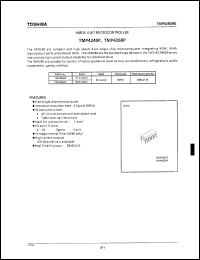 TMP4240P datasheet: ROM 512 x 8-bit, RAM 32 x 4-bit, NMOS 4-bit microcontroller TMP4240P