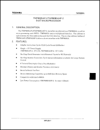 TMP8085AHP-2 datasheet: 5 V, 8-bit microprocessor TMP8085AHP-2