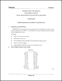 TMP8259AP datasheet: 5 V, programmable interrupt controller TMP8259AP