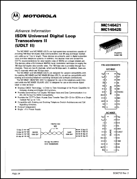 MC145421 datasheet: Universal digital loop transceiver II (UDLT II). MC145421