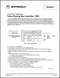 MC68824 datasheet: Token-passing bus controller (TBC). MC68824