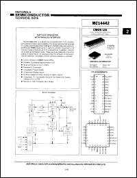 MC14442FN datasheet: 8-bit A/D converter with parallel interface. MC14442FN