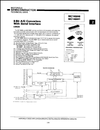 MC145040FN2 datasheet: 8-bit A/D converter with serial interface. MC145040FN2