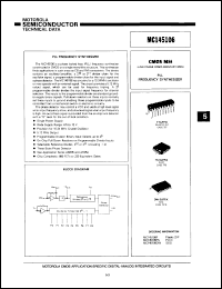 MC145106FN datasheet: PLL frequency synthesize. MC145106FN