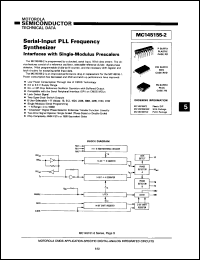 MC145155FN2 datasheet: Serial-input PLL frequency synthesizer. MC145155FN2