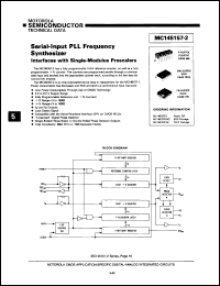 MC145157FN2 datasheet: Serial-input PLL frequency synthesizer. MC145157FN2