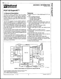 PC87120 datasheet: Octal bidirectional transceiver with TRI-STATE outputs. Commercial grade device with burn-in. PC87120