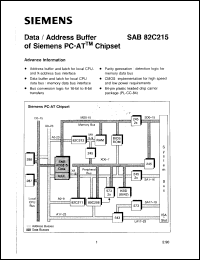 SAB82C215-16-N datasheet: Data/address buffer of siemens PC-AT chipset (16MHz). SAB82C215-16-N