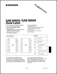 SAB8283A-P datasheet: Octal latch, inverting (plastic). SAB8283A-P