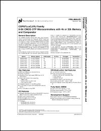 COP87L42CJM-1N datasheet: 8-Bit CMOS OTP Microcontrollers with 4k or 32k Memory and Comparator COP87L42CJM-1N