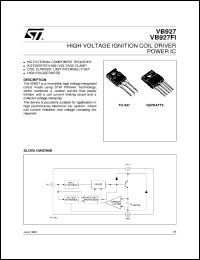 VB927FI datasheet: HIGH VOLTAGE IGNITION COIL DRIVER POWER IC VB927FI