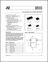 M28C64C datasheet: PARALLEL 64K (8K X 8) EEPROM M28C64C