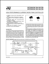 UC3842AN datasheet: HIGH PERFORMANCE CURRENT MODE PWM CONTROLLER UC3842AN