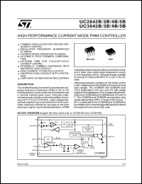 UC2842BD datasheet: HIGH PERFORMANCE CURRENT MODE PWM CONTROLLER UC2842BD