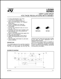 LD2980CM30TR datasheet: VERY LOW DROP VOLTAGE REGULATORS WITH INHIBIT LD2980CM30TR