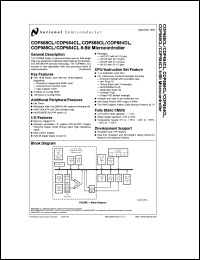 COPCL884WM datasheet: 8-Bit Microcontroller COPCL884WM