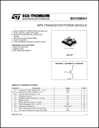 BUV298AV datasheet: NPN TRANSISTOR POWER MODULE BUV298AV