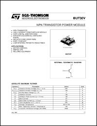 BUT30V datasheet: NPN TRANSISTOR POWER MODULE BUT30V