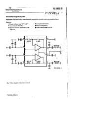 U2822B datasheet: Dual-Channel Audio Power-Output Amplifier U2822B
