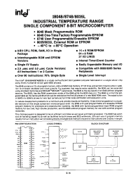 i8035L datasheet: 8 Bit Microcontroller i8035L