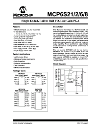 MCP6S28-I/P
 datasheet: Single-Ended, Rail-to-Rail I-O, Low Gain MCP6S28-I/P
