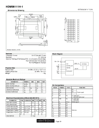 HDM08111H-1 datasheet: 5x10 Dots with Cursor HDM08111H-1