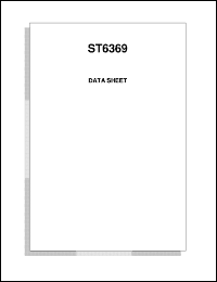 ST6369B1 datasheet: 8-BIT MICROCONTROLLER (MCU) WITH ROM, EPROM, OTP FOR DIGITAL CONTROLLED MULTI FREQUE ST6369B1