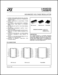 L4938ED datasheet: ADVANCED VOLTAGE REGULATOR L4938ED