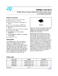 STPM13ATR
 datasheet: Single phase energy metering IC with pulsed output and digital calibration STPM13ATR
