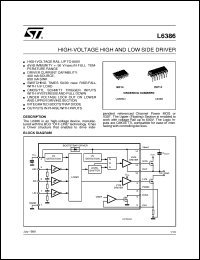L6386 datasheet: HIGH-VOLTAGE HIGH AND LOW SIDE DRIVER L6386