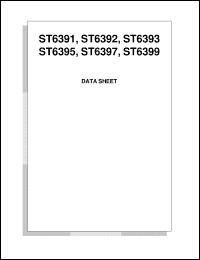 ST6393 datasheet: 8-BIT MICROCONTROLLER (MCU) FOR TV FREQUENCY SYNTHESIS WITH OSD ST6393