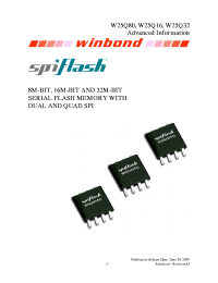 W25Q16
 datasheet: Serial Flash Memory W25Q16
