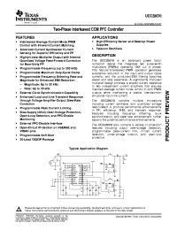 UCC28070PWR
 datasheet: Two-Phase Interleaved CCM PFC Controller UCC28070PWR
