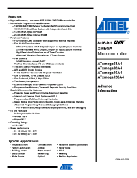 ATxmega32A4
 datasheet: AVR XMEGA 8/16-bit High Performance Low Power Flash Microcontrollers ATxmega32A4
