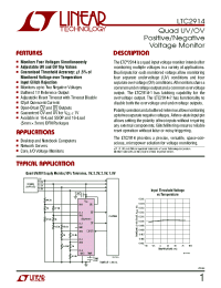 LTC2914CDHC-1
 datasheet: Quad UV/OV Positive/Negative Voltage Monitor LTC2914CDHC-1
