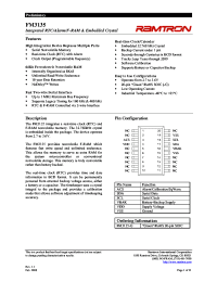FM3135-G datasheet: Integrated RTC/Alarm/F-RAM & Embedded Crystal FM3135-G
