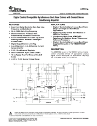 UCD7230RGWTG4 datasheet: Digital Control Compatible Synchronous Buck 4-A Drivers with Current Sense Condi UCD7230RGWTG4