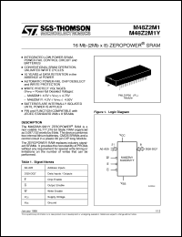 M48Z2M1-70PL1 datasheet: 16 MBIT (2MB X 8) ZEROPOWER SRAM M48Z2M1-70PL1