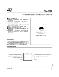 TDA4950 datasheet: TV EAST/WEST CORRECTION CIRCUIT TDA4950