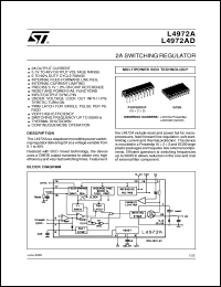 L4972AD datasheet: 2A SWITCHING REGULATOR L4972AD