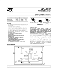 VIPER50ASP datasheet: SMPS PRIMARY I.C. VIPER50ASP