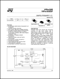 VIPER50B datasheet: SMPS PRIMARY I.C. VIPER50B