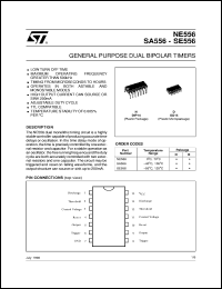 SA556N datasheet: GENERAL PURPOSE DUAL BIPOLAR TIMERS SA556N