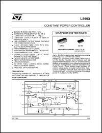 L5993 datasheet: CONSTANT POWER CONTROLLER L5993
