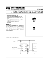 ST662ABD datasheet: DC-DC CONVERTER FROM 5V TO 12V, 0.03A FOR FLASH MEMORY PROGRAMMING SUPPLY ST662ABD