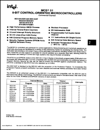 D8051AHP datasheet: 8-bit control-oriented microcontroller with 4Kx8 internal program ROM and 128x8 data RAM D8051AHP