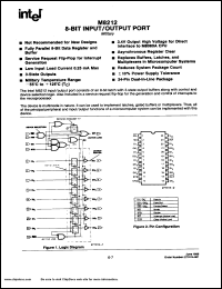 M8212 datasheet: 8-bit input-output port (military) M8212