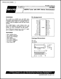 LA1826 datasheet: AM/FM tuner with MPX stereo demodulator LA1826